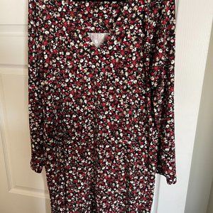 Black & Red Floral J Jill Wearever Dress